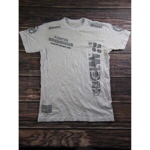 American Fighter Mens Medium White Training T Shirt UFC MMA Workout Gym